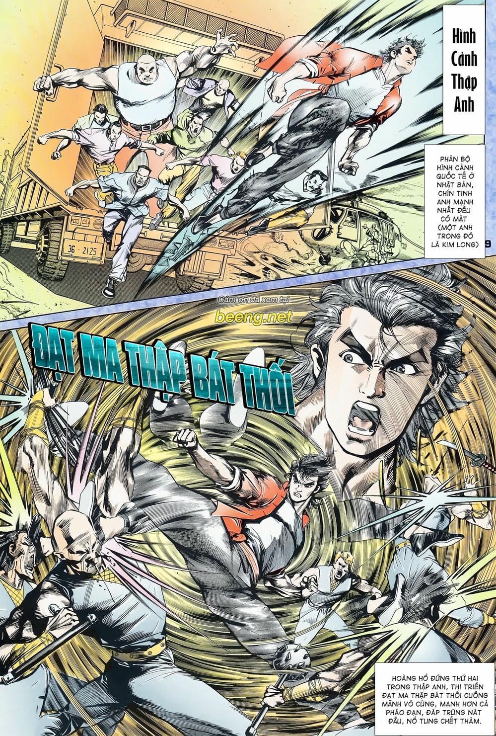 Truyện Tranh Long Hổ 5 Thế trang 8