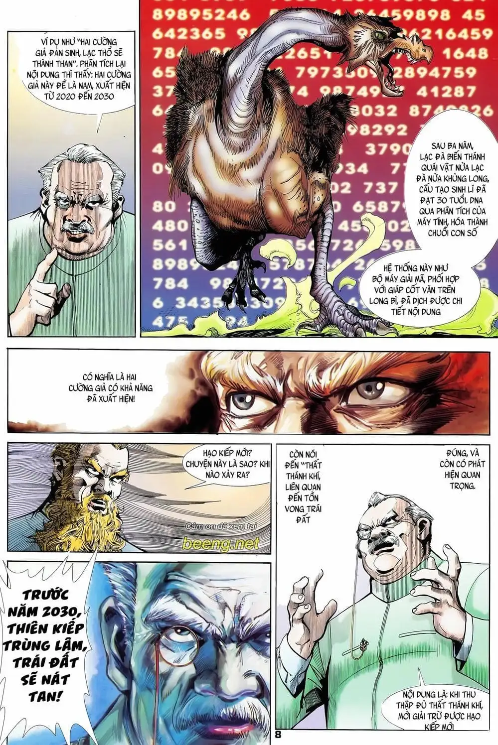 Truyện Tranh Long Hổ 5 Thế trang 8