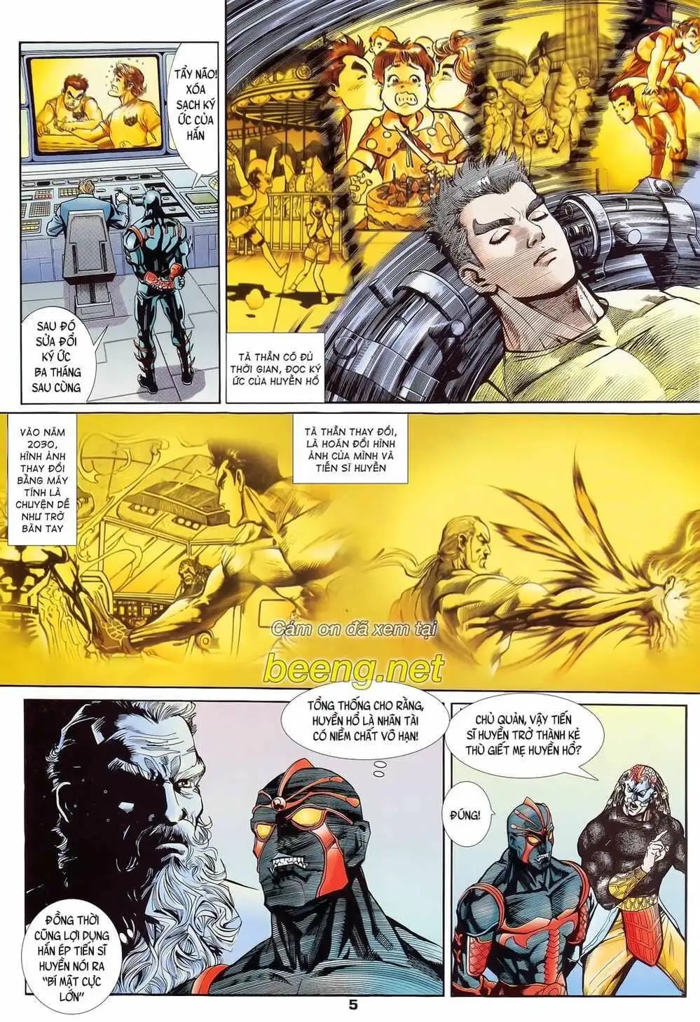 Truyện Tranh Long Hổ 5 Thế trang 8
