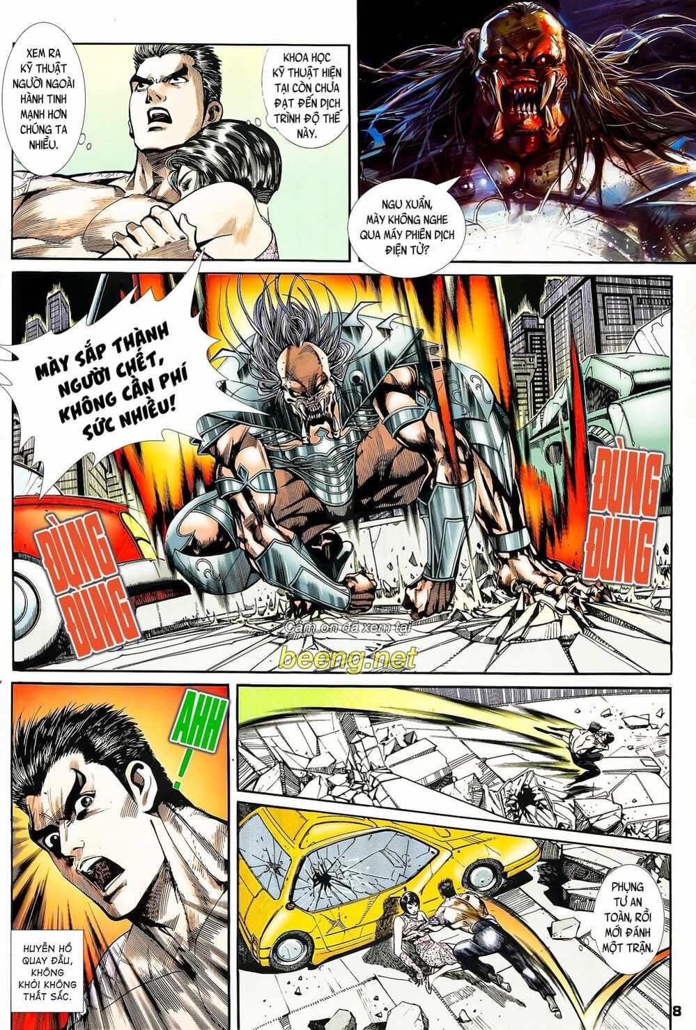 Truyện Tranh Long Hổ 5 Thế trang 8