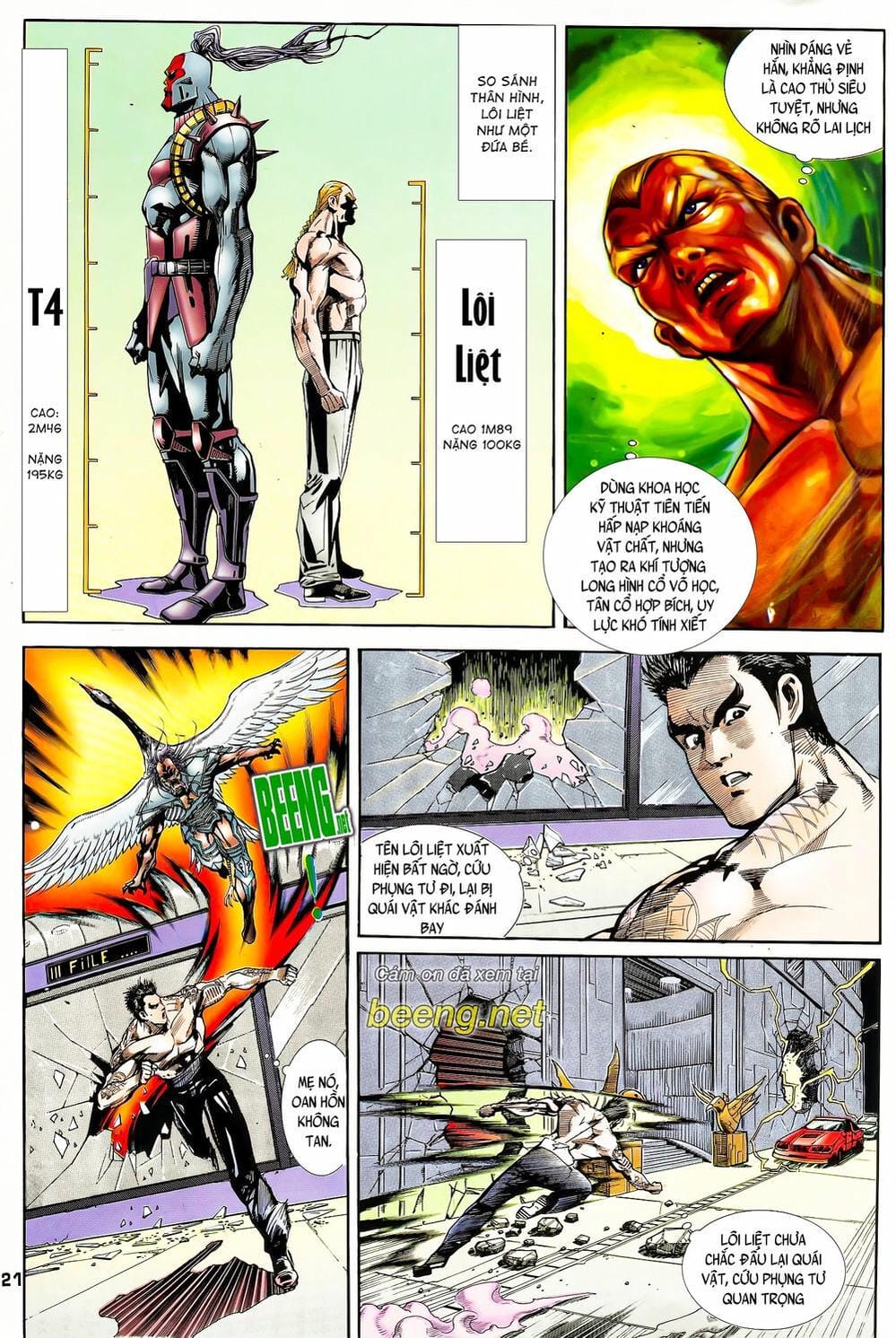 Truyện Tranh Long Hổ 5 Thế trang 8