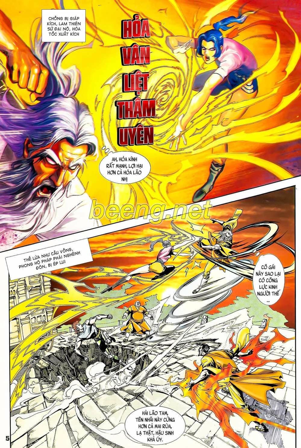 Truyện Tranh Long Hổ 5 Thế trang 8