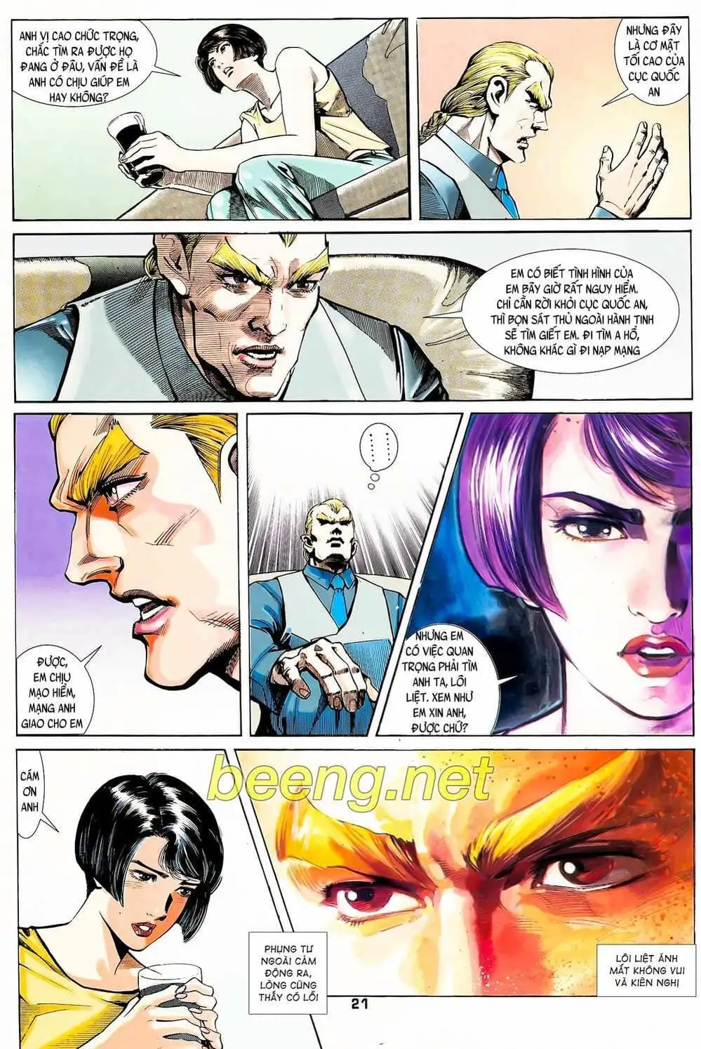 Truyện Tranh Long Hổ 5 Thế trang 8