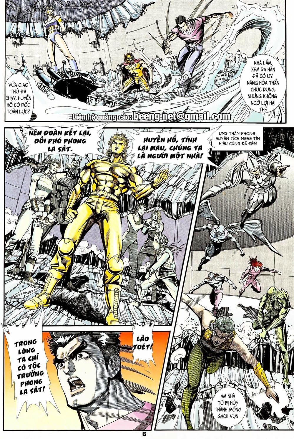 Truyện Tranh Long Hổ 5 Thế trang 8