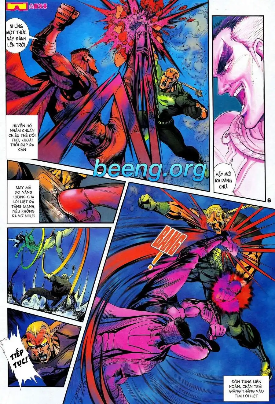 Truyện Tranh Long Hổ 5 Thế trang 8