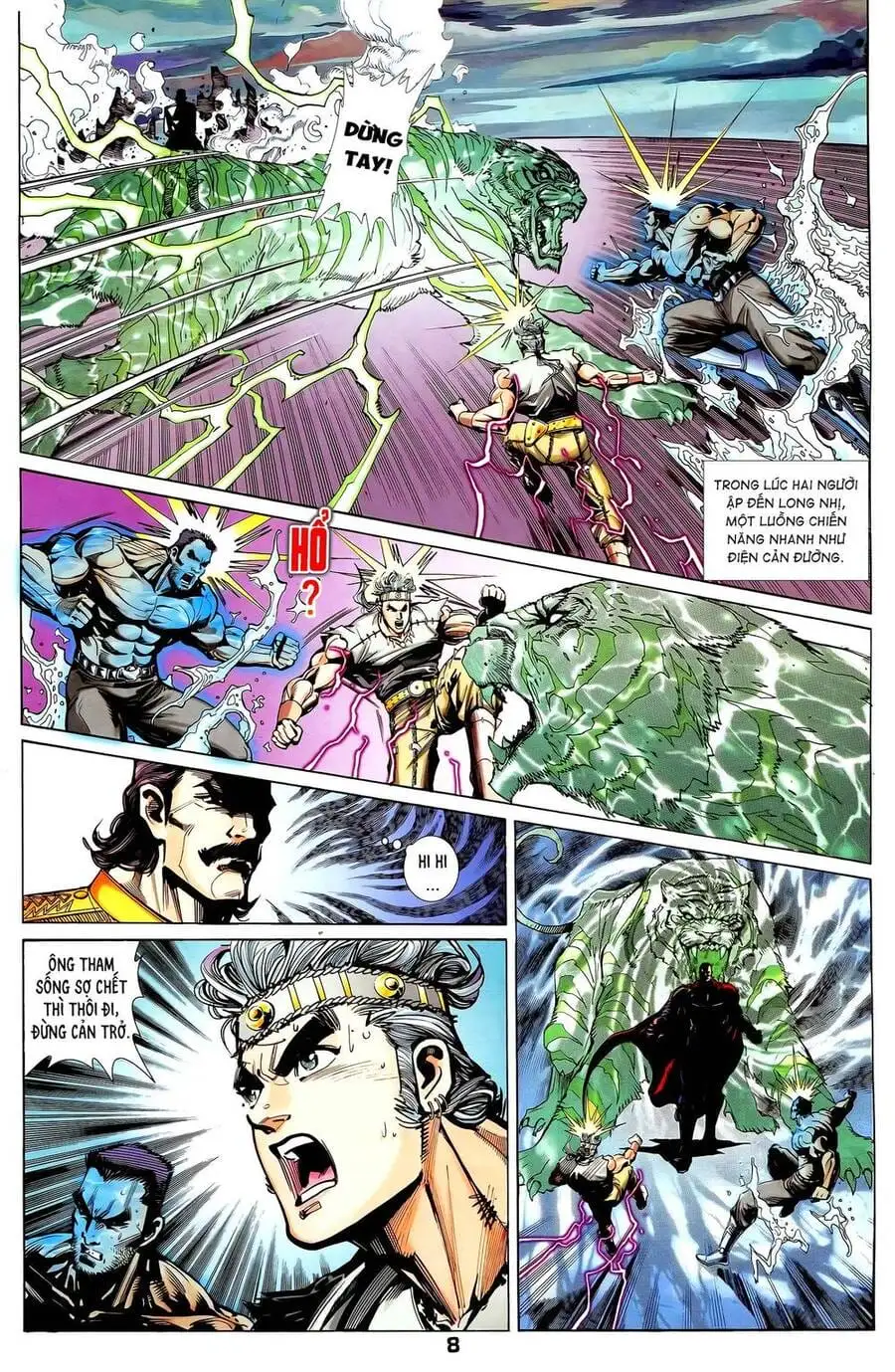 Truyện Tranh Long Hổ 5 Thế trang 8