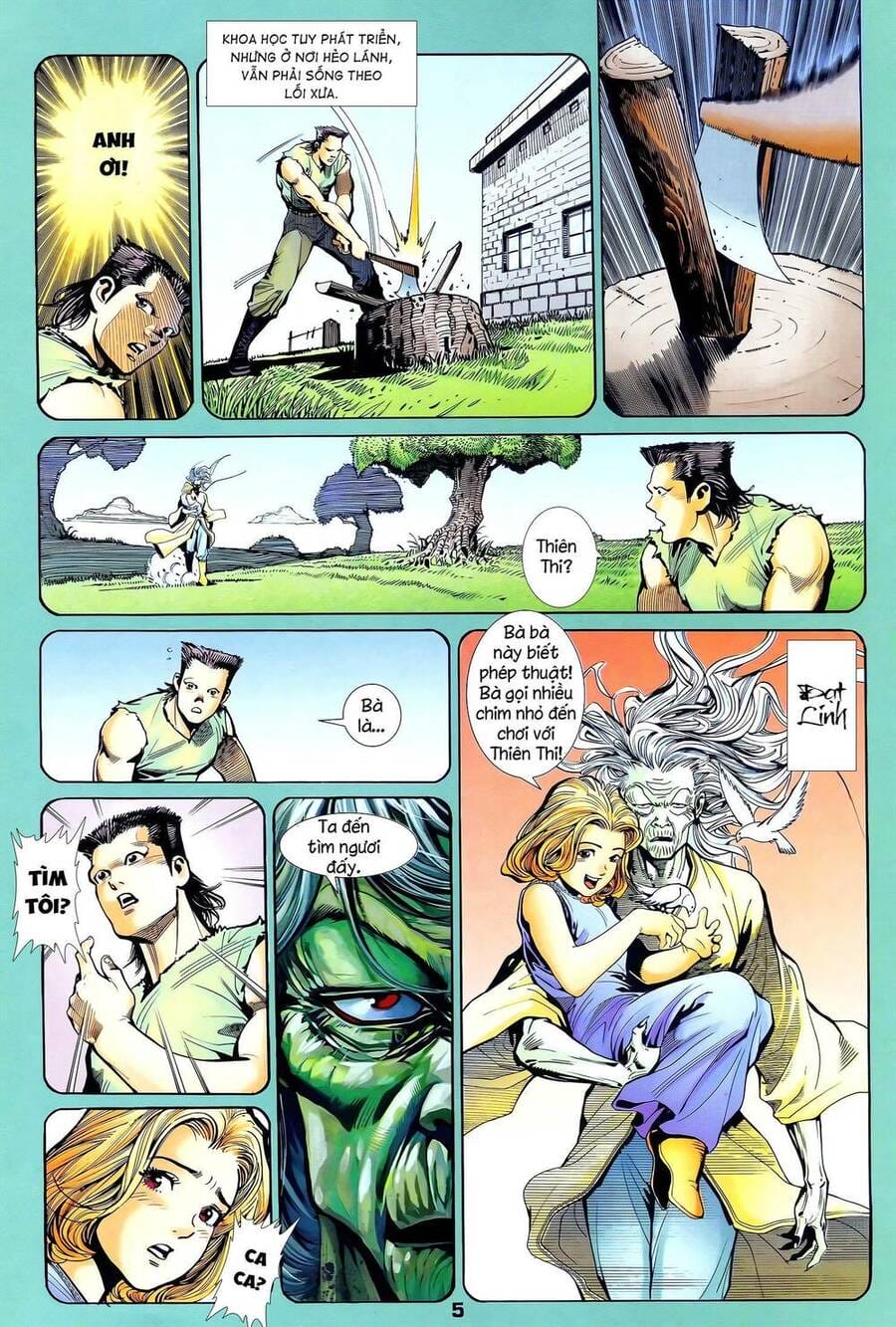 Truyện Tranh Long Hổ 5 Thế trang 8