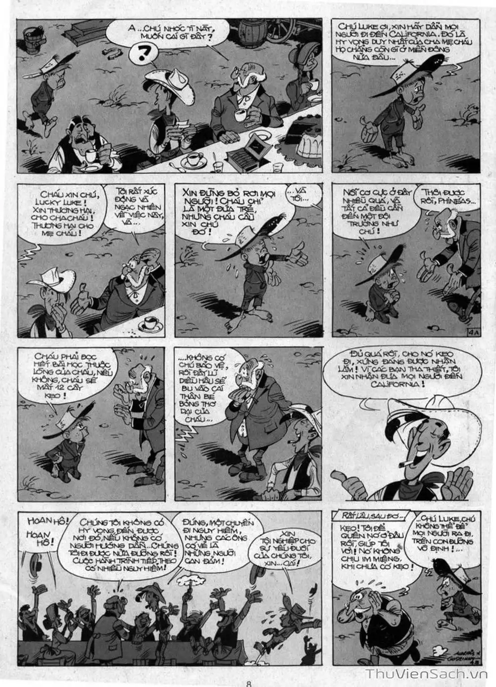 Truyện Tranh Cuộc Phiêu Lưu Kỳ Thú Của Lucky Luke trang 3
