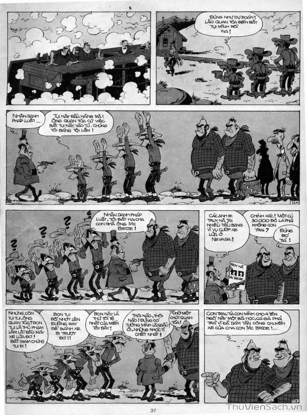 Truyện Tranh Cuộc Phiêu Lưu Kỳ Thú Của Lucky Luke trang 3
