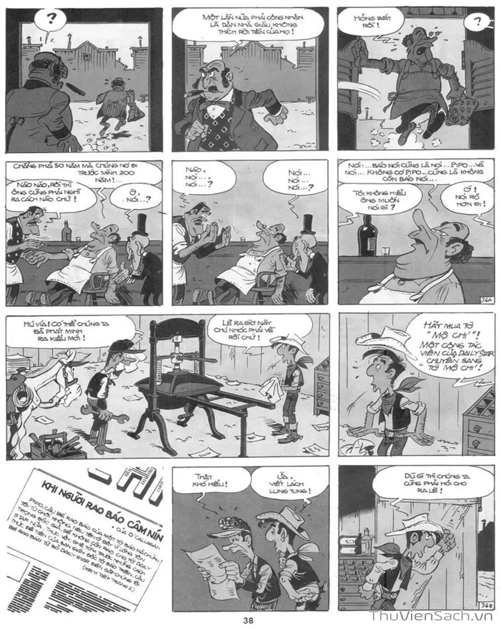 Truyện Tranh Cuộc Phiêu Lưu Kỳ Thú Của Lucky Luke trang 3