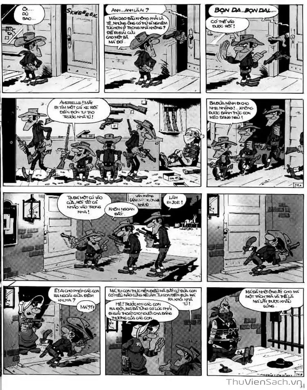 Truyện Tranh Cuộc Phiêu Lưu Kỳ Thú Của Lucky Luke trang 3