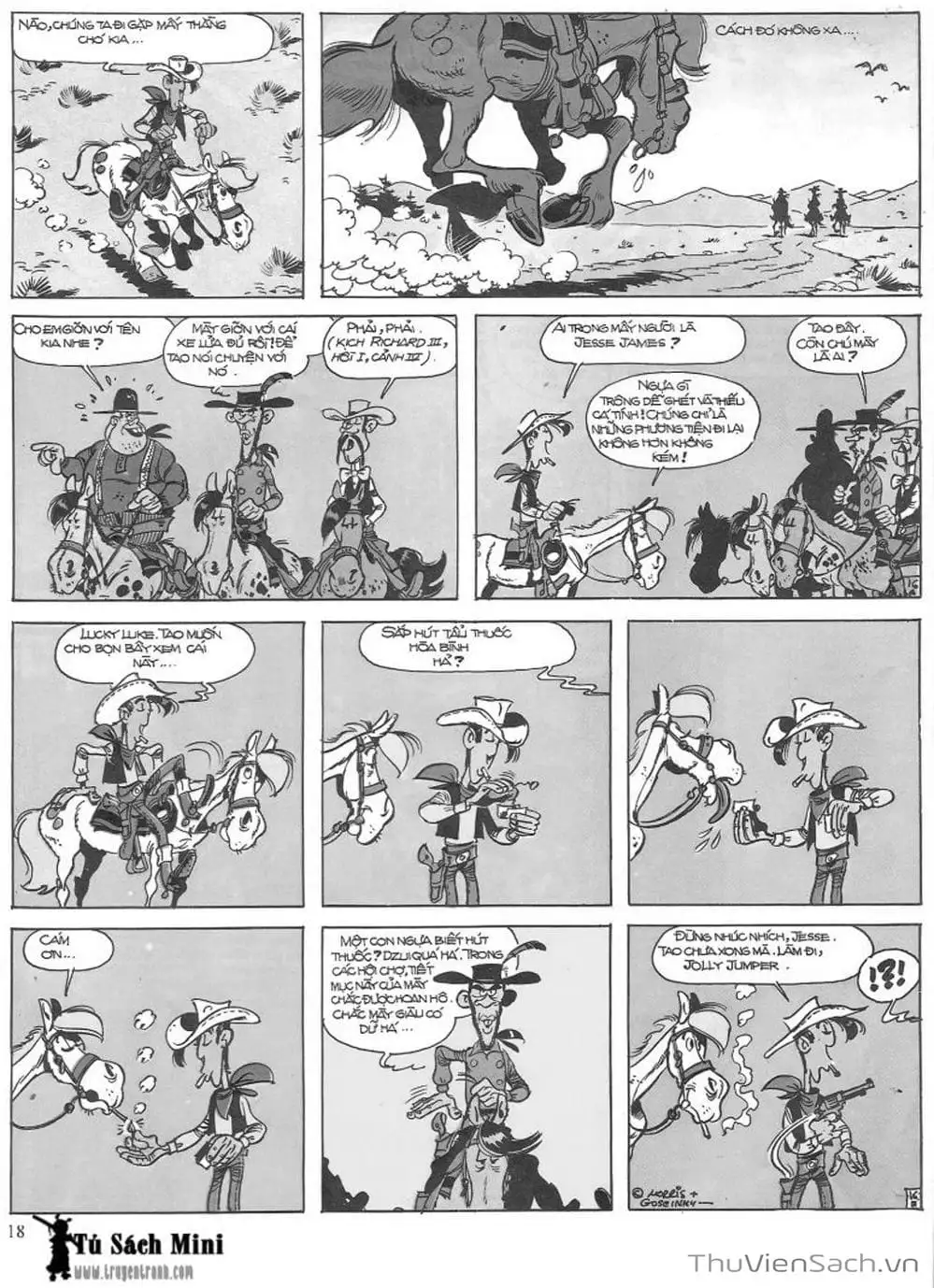 Truyện Tranh Cuộc Phiêu Lưu Kỳ Thú Của Lucky Luke trang 3
