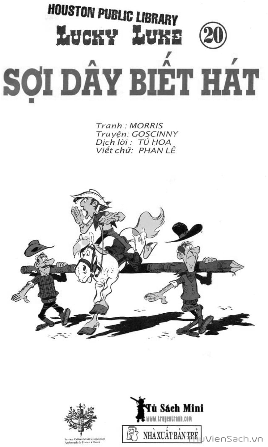 Truyện Tranh Cuộc Phiêu Lưu Kỳ Thú Của Lucky Luke trang 3