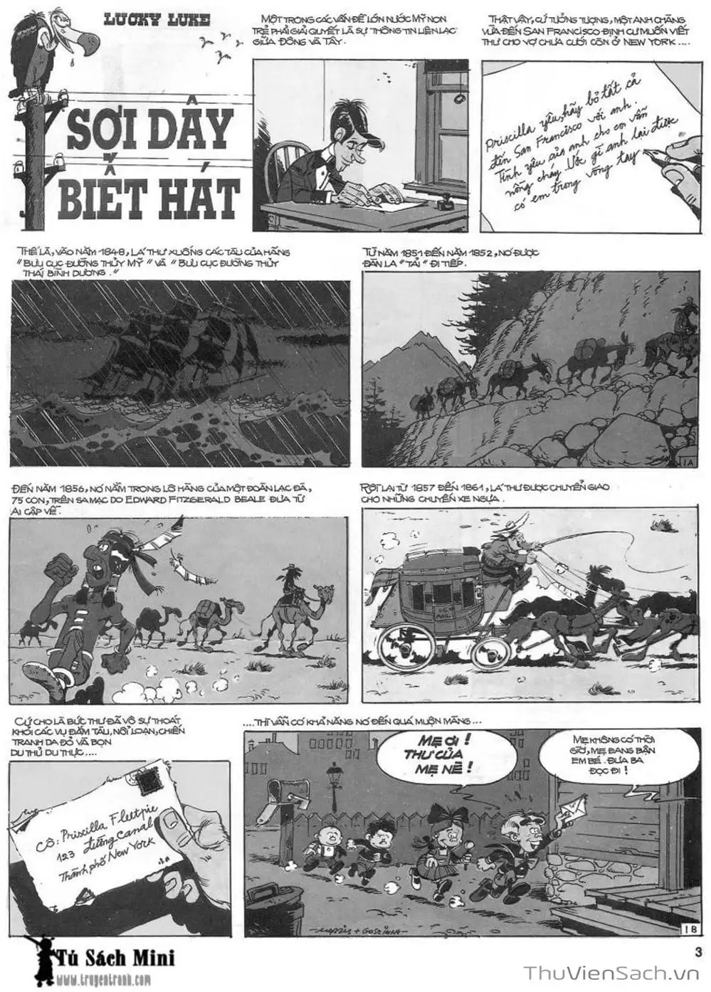 Truyện Tranh Cuộc Phiêu Lưu Kỳ Thú Của Lucky Luke trang 3
