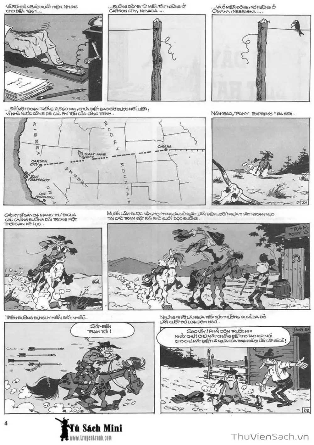 Truyện Tranh Cuộc Phiêu Lưu Kỳ Thú Của Lucky Luke trang 3