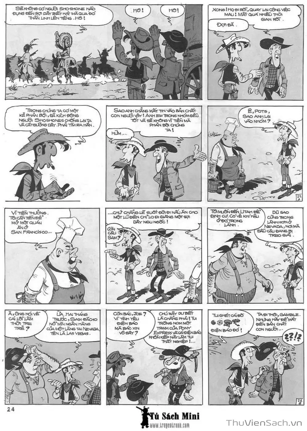 Truyện Tranh Cuộc Phiêu Lưu Kỳ Thú Của Lucky Luke trang 3