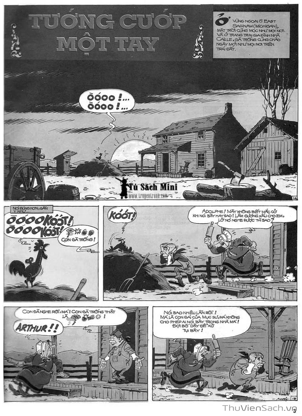 Truyện Tranh Cuộc Phiêu Lưu Kỳ Thú Của Lucky Luke trang 3