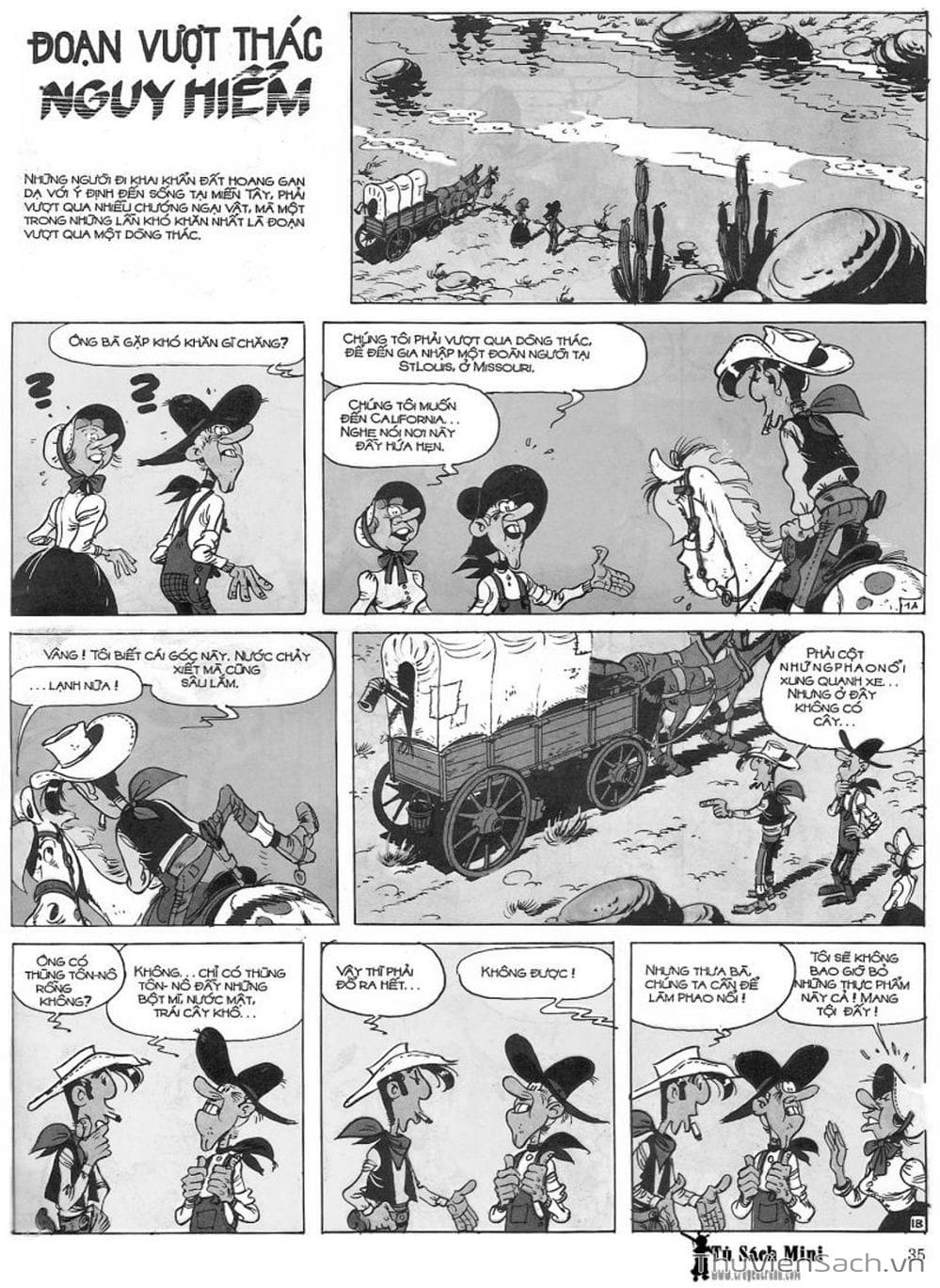 Truyện Tranh Cuộc Phiêu Lưu Kỳ Thú Của Lucky Luke trang 3