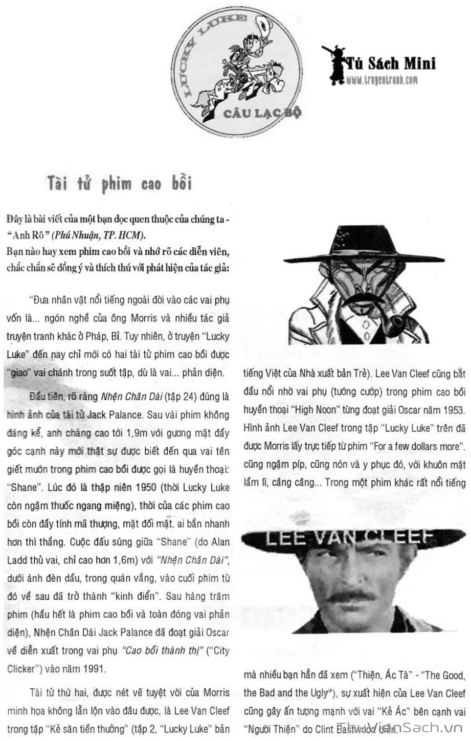 Truyện Tranh Cuộc Phiêu Lưu Kỳ Thú Của Lucky Luke trang 3