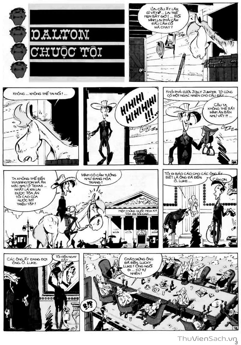 Truyện Tranh Cuộc Phiêu Lưu Kỳ Thú Của Lucky Luke trang 3