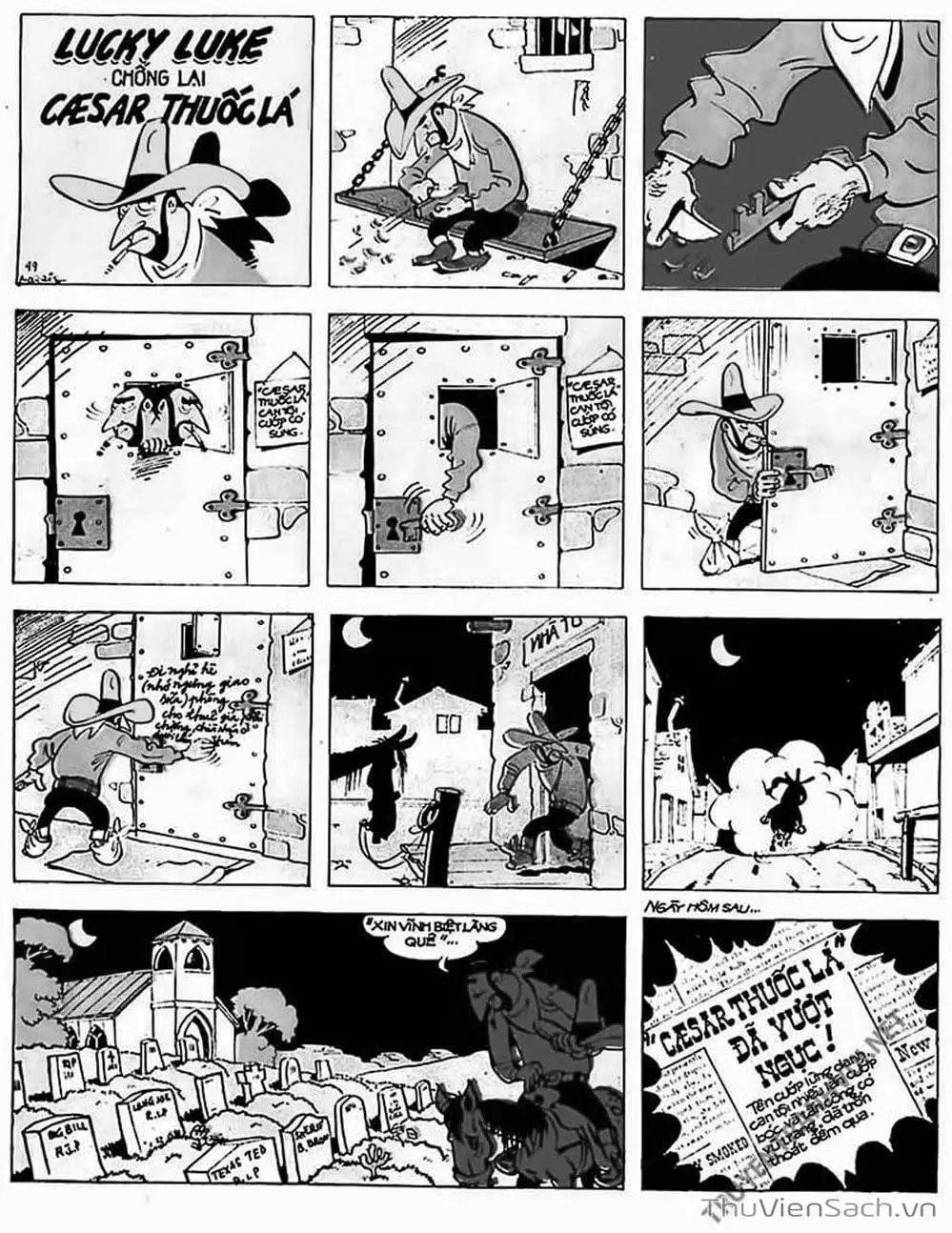 Truyện Tranh Cuộc Phiêu Lưu Kỳ Thú Của Lucky Luke trang 3