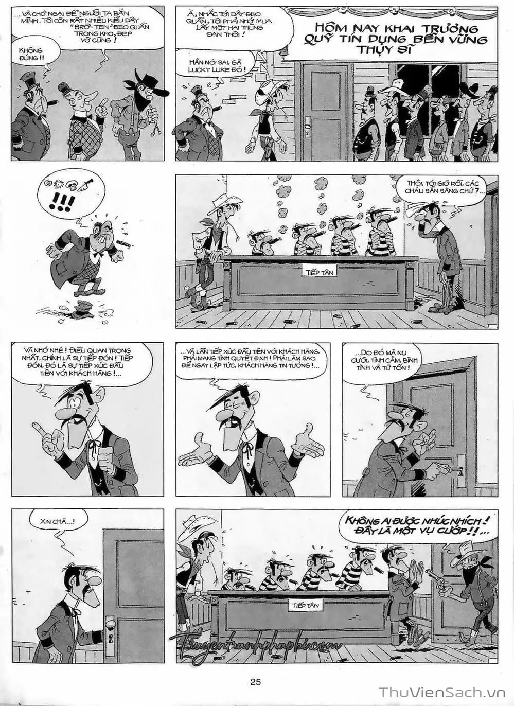 Truyện Tranh Cuộc Phiêu Lưu Kỳ Thú Của Lucky Luke trang 3