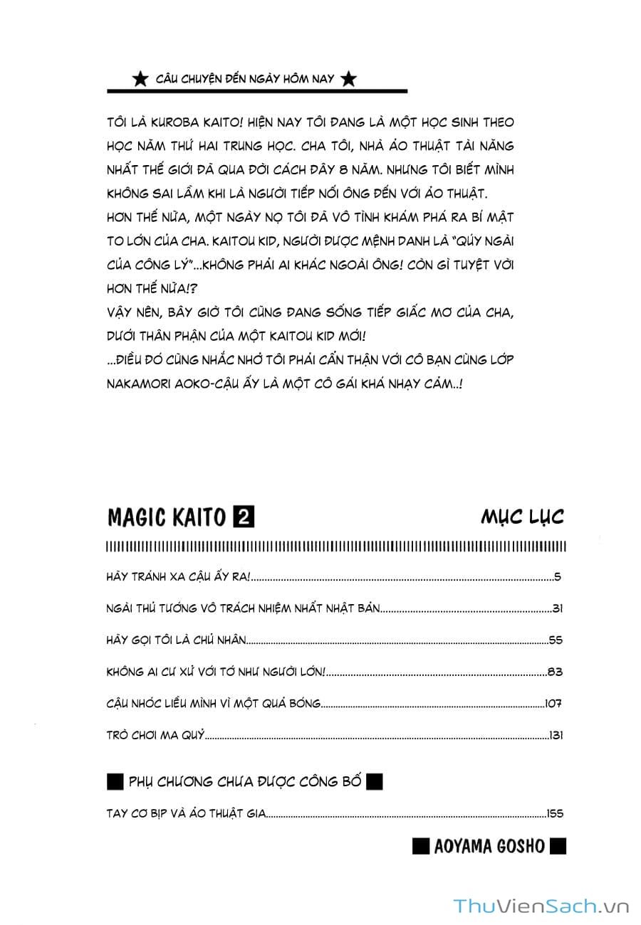 Truyện Tranh Siêu Đạo Chích Kid - Magic Kaito trang 4