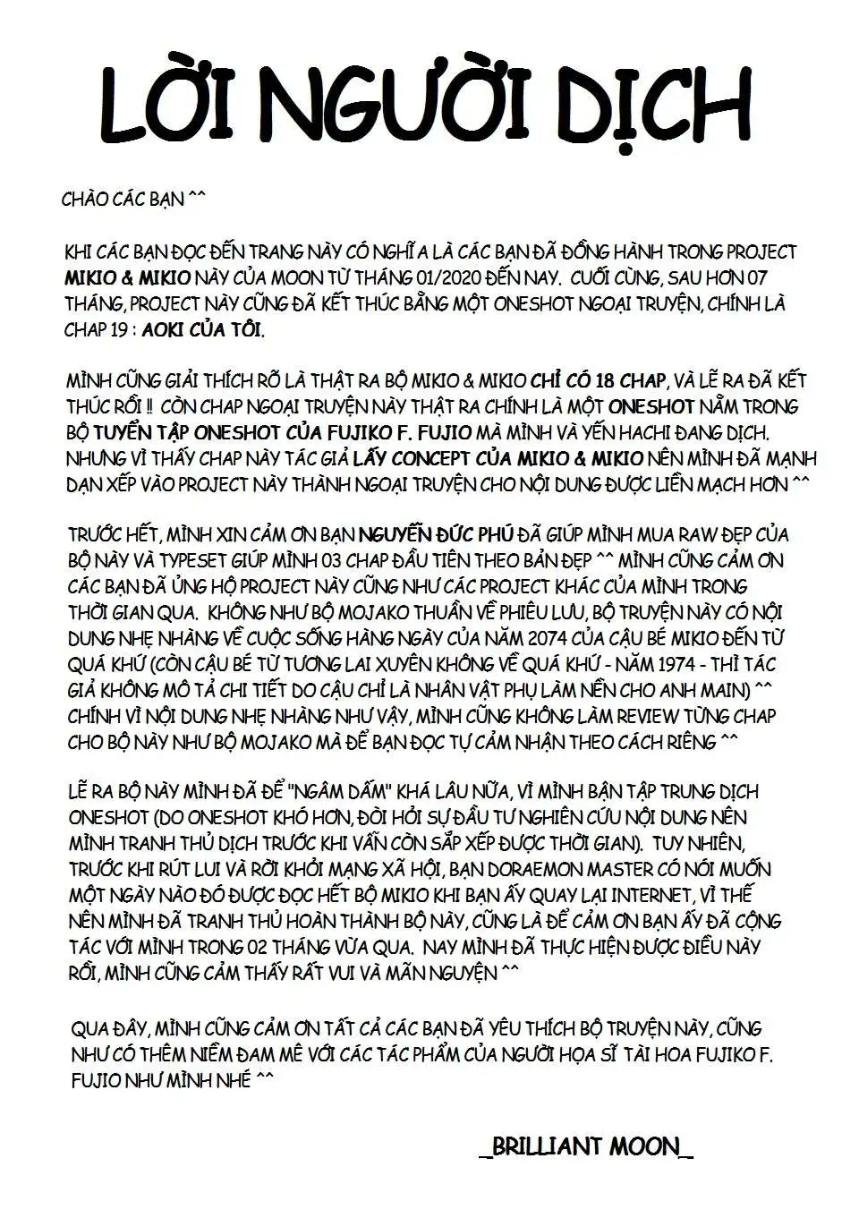 Truyện Tranh Mikio & Mikio trang 3