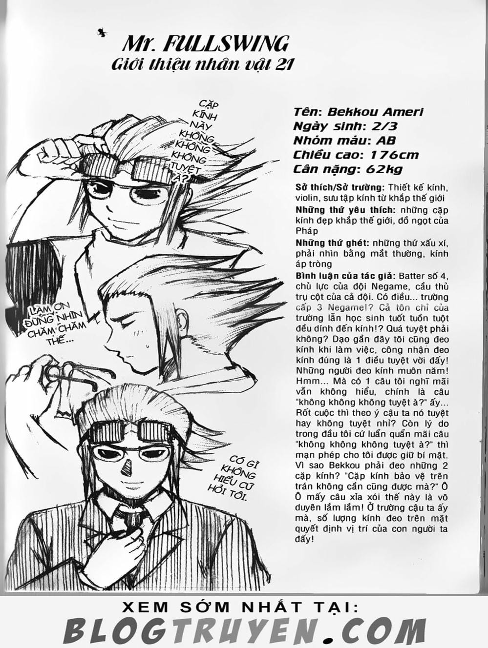 Truyện Tranh Cú Đánh Toàn Lực - Mr. Fullswing trang 3