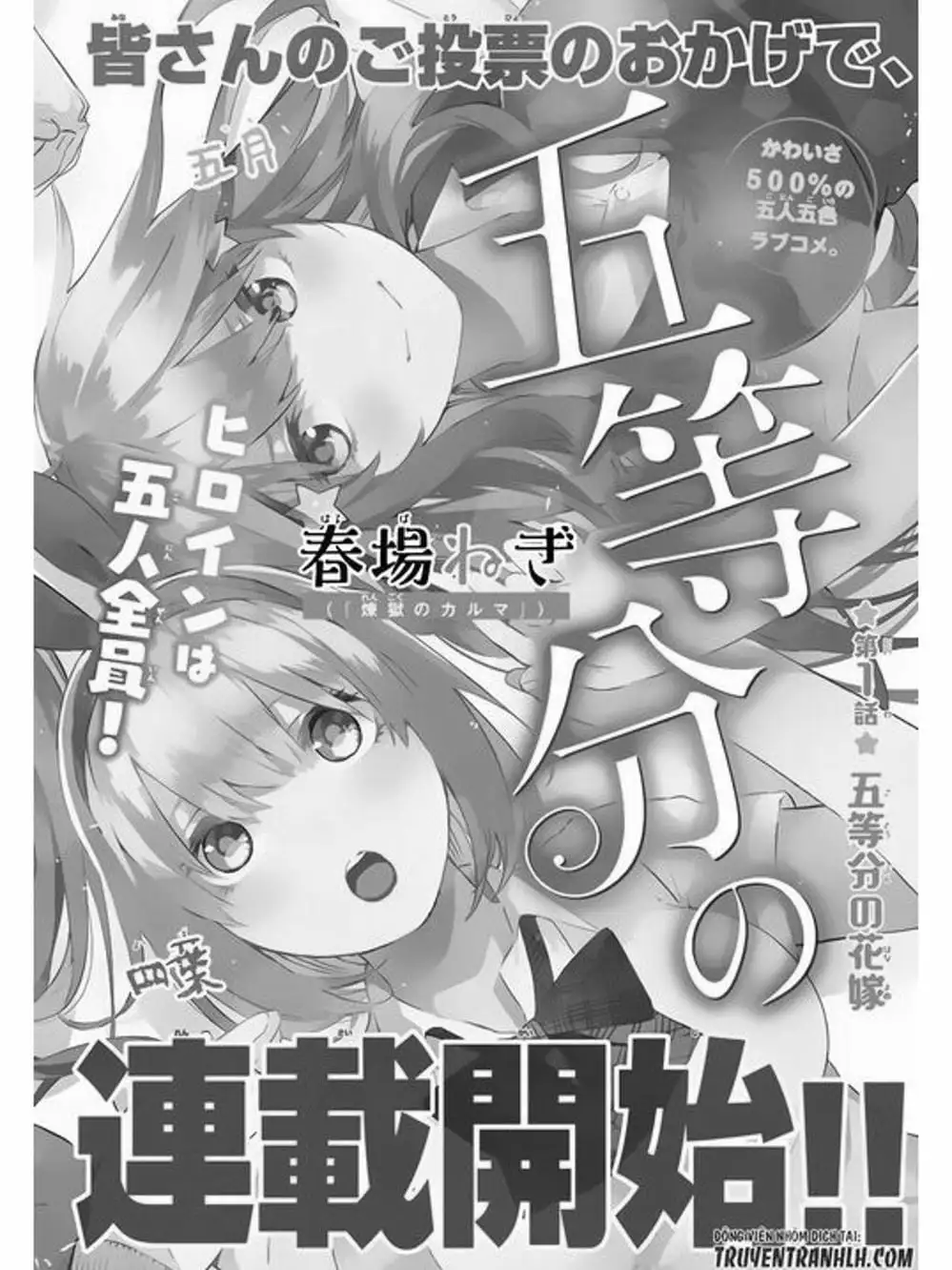 Truyện Tranh Nhà Có 5 Nàng Dâu - Gotoubun No Hanayome trang 6