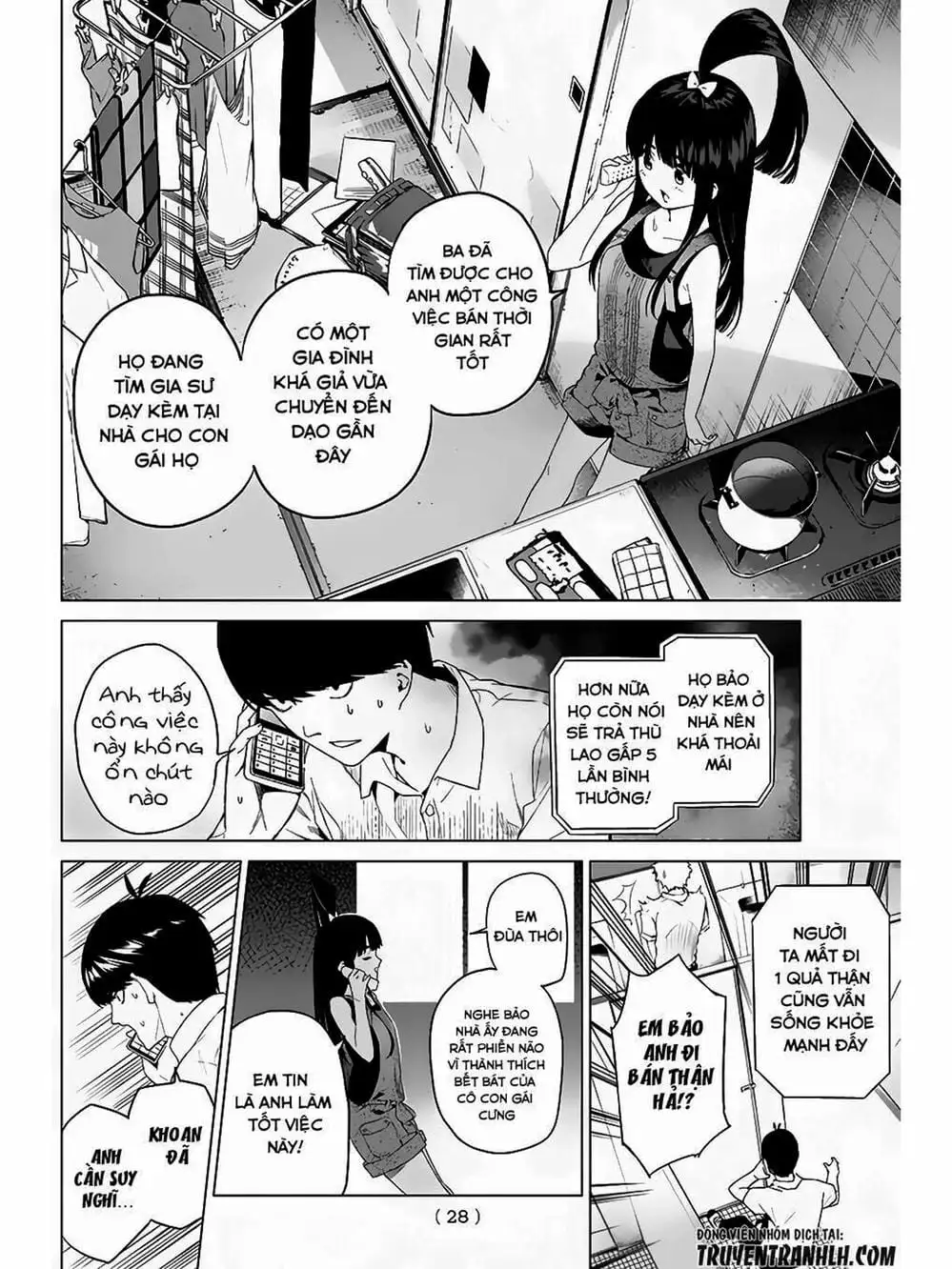 Truyện Tranh Nhà Có 5 Nàng Dâu - Gotoubun No Hanayome trang 6