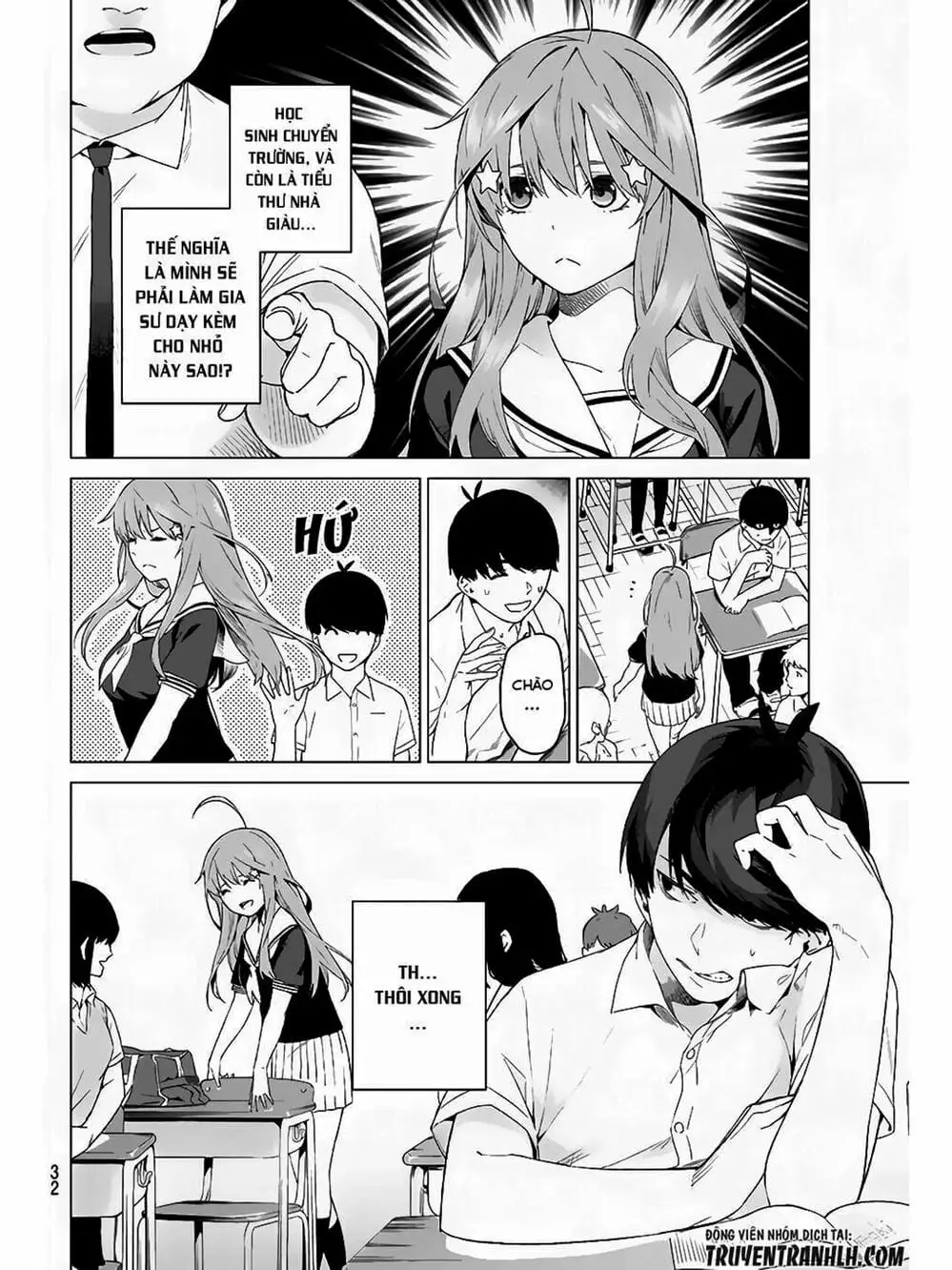 Truyện Tranh Nhà Có 5 Nàng Dâu - Gotoubun No Hanayome trang 6