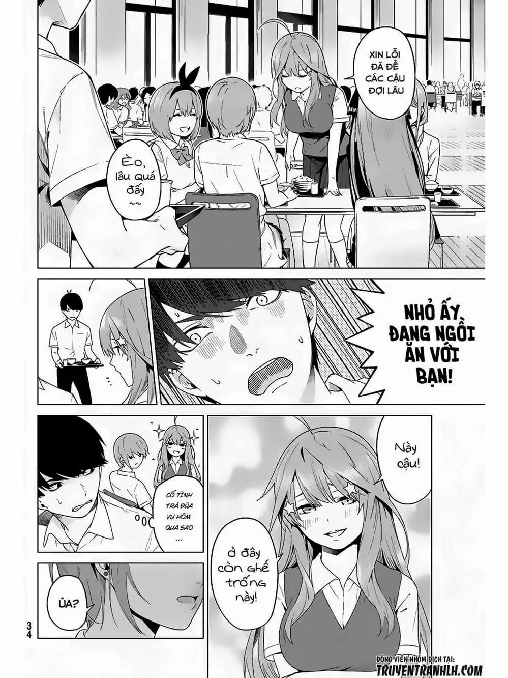 Truyện Tranh Nhà Có 5 Nàng Dâu - Gotoubun No Hanayome trang 6