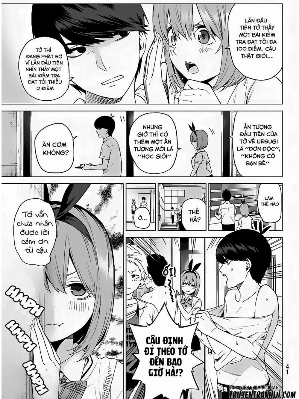 Truyện Tranh Nhà Có 5 Nàng Dâu - Gotoubun No Hanayome trang 6