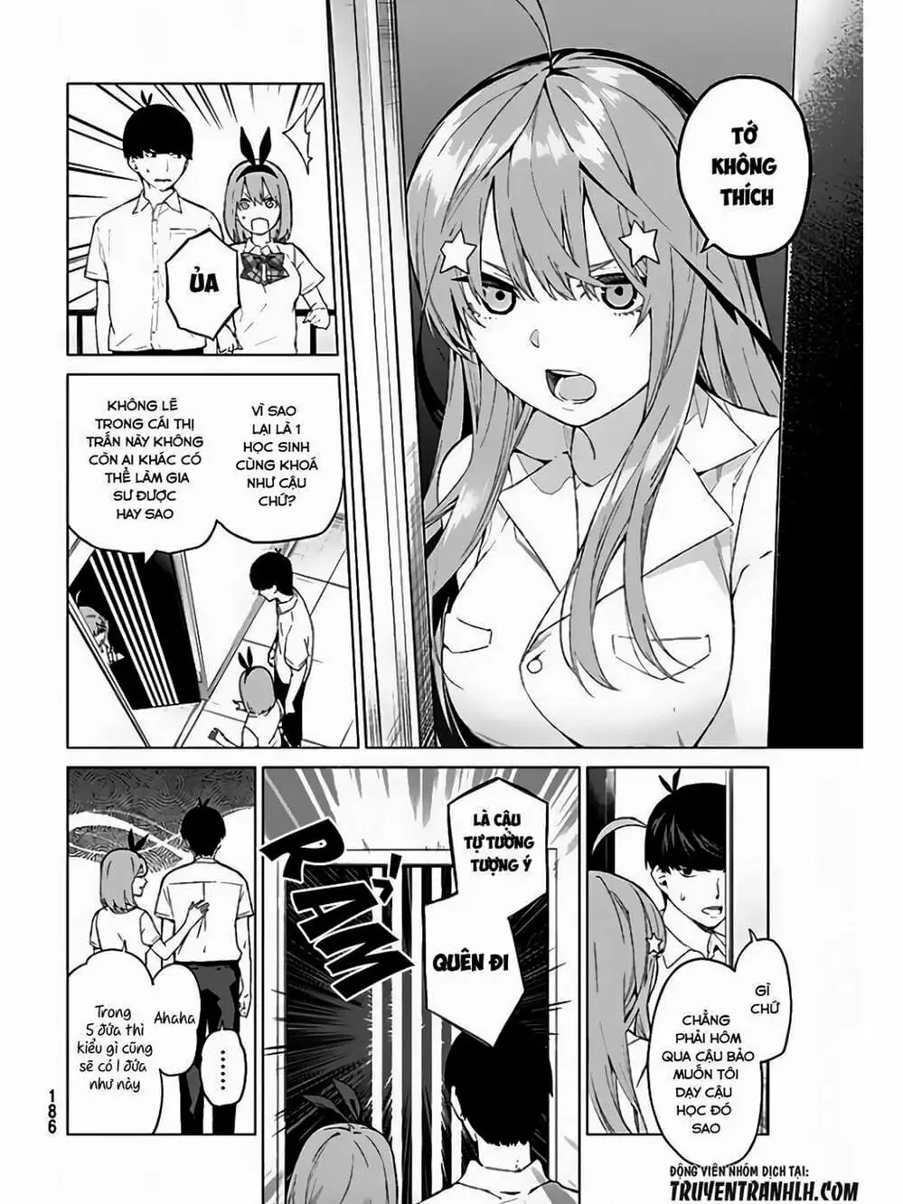 Truyện Tranh Nhà Có 5 Nàng Dâu - Gotoubun No Hanayome trang 6