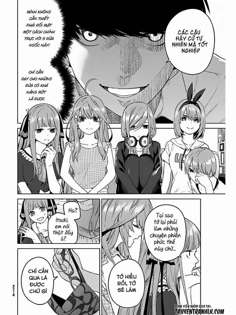 Truyện Tranh Nhà Có 5 Nàng Dâu - Gotoubun No Hanayome trang 6