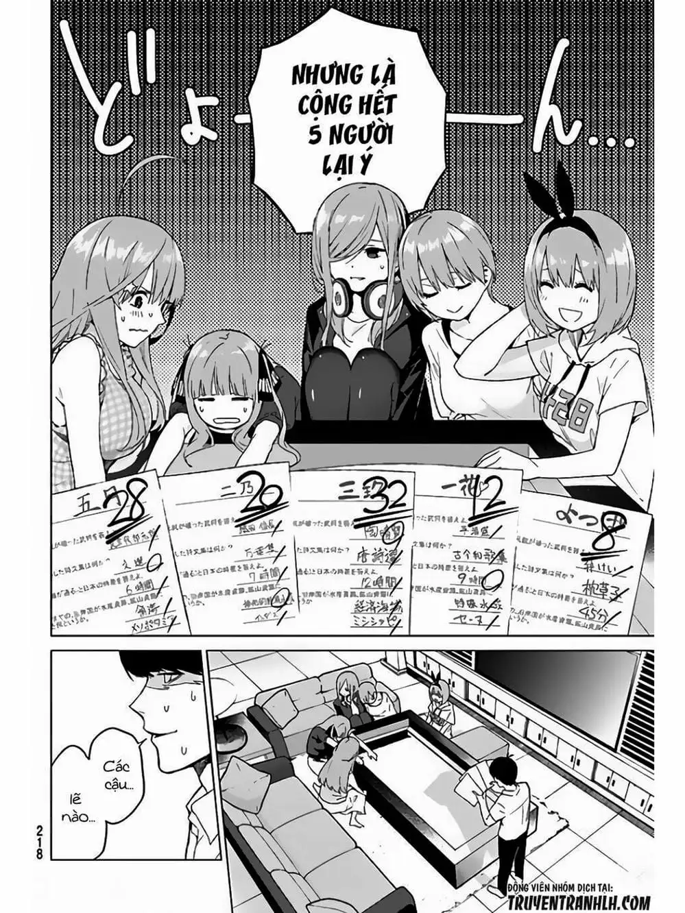 Truyện Tranh Nhà Có 5 Nàng Dâu - Gotoubun No Hanayome trang 6