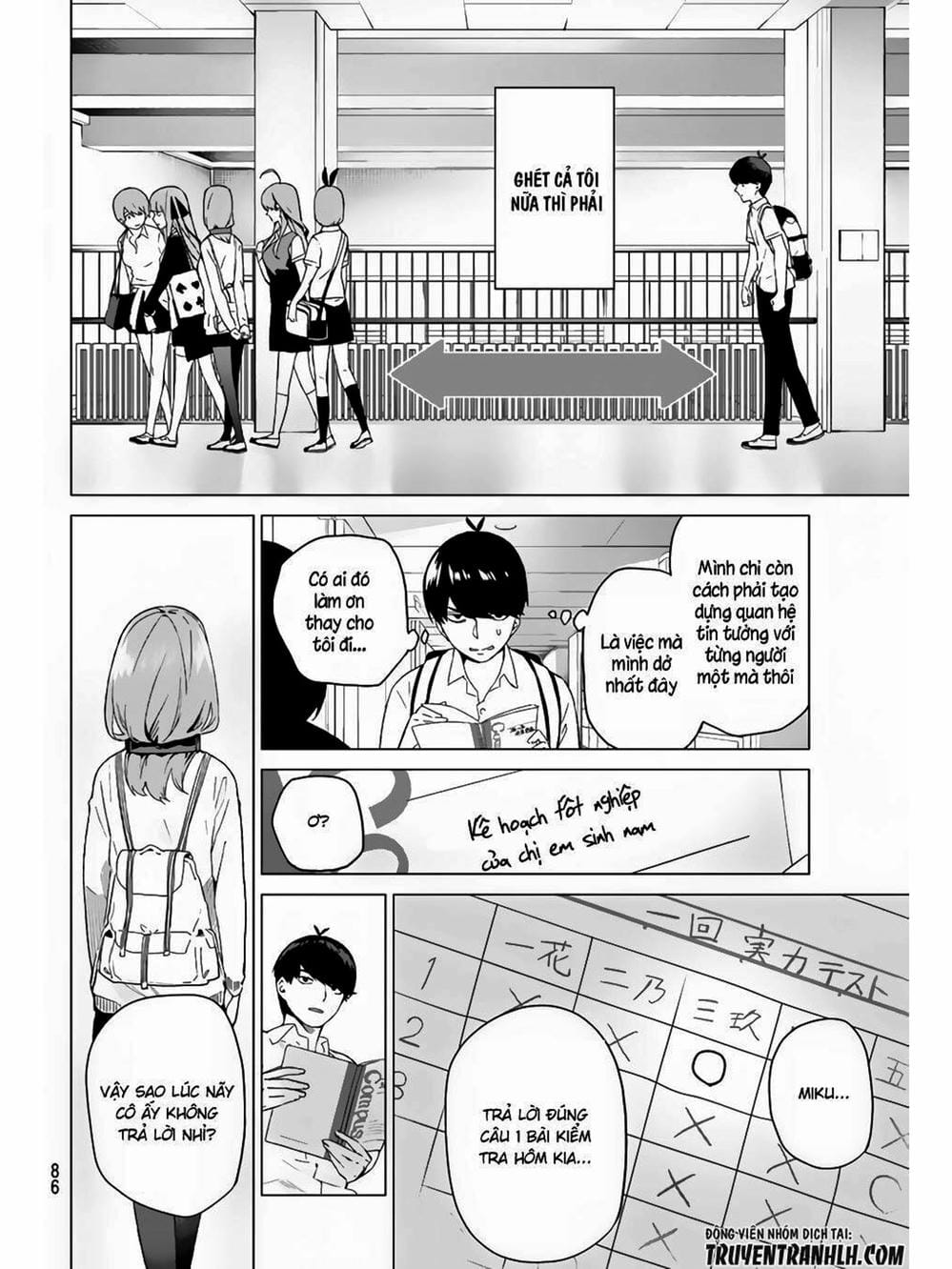 Truyện Tranh Nhà Có 5 Nàng Dâu - Gotoubun No Hanayome trang 6