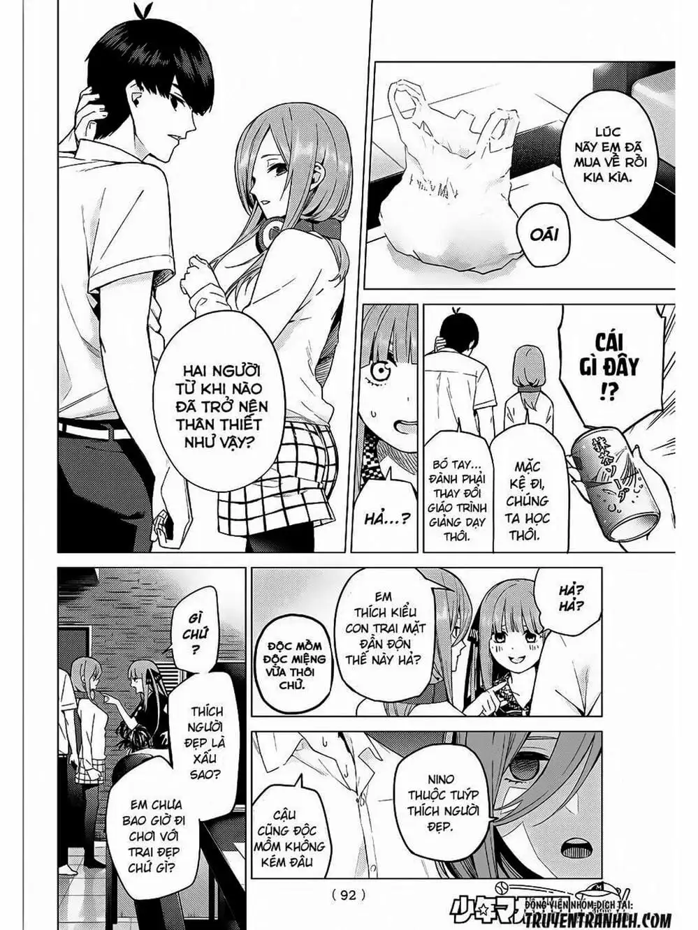 Truyện Tranh Nhà Có 5 Nàng Dâu - Gotoubun No Hanayome trang 6