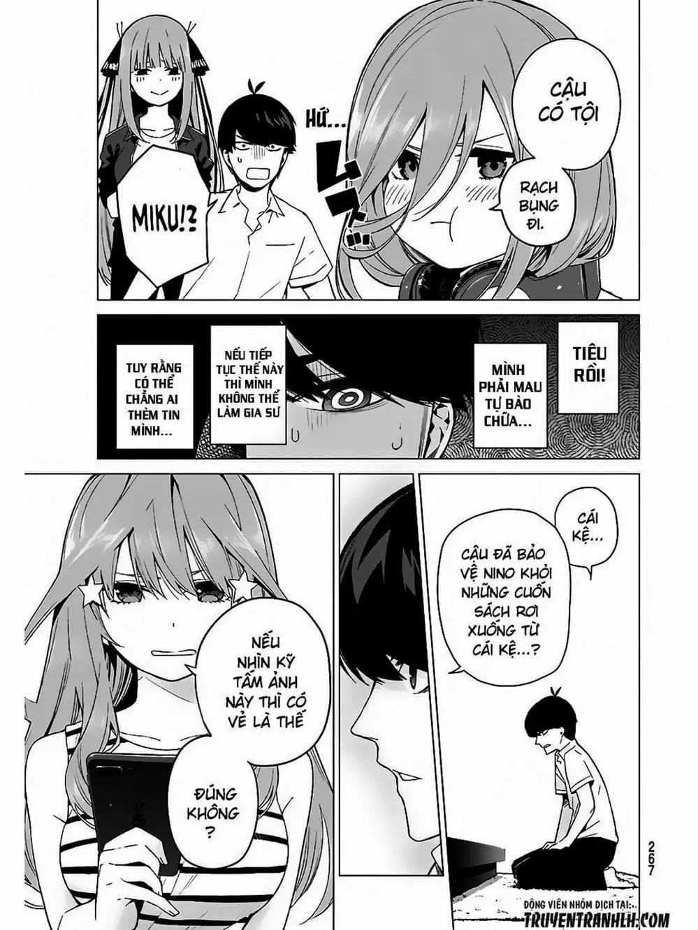 Truyện Tranh Nhà Có 5 Nàng Dâu - Gotoubun No Hanayome trang 6