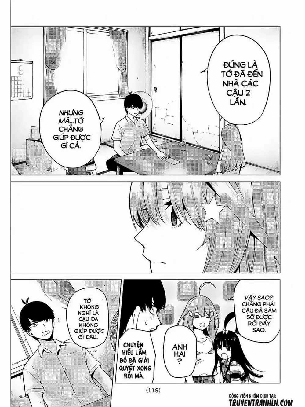 Truyện Tranh Nhà Có 5 Nàng Dâu - Gotoubun No Hanayome trang 6