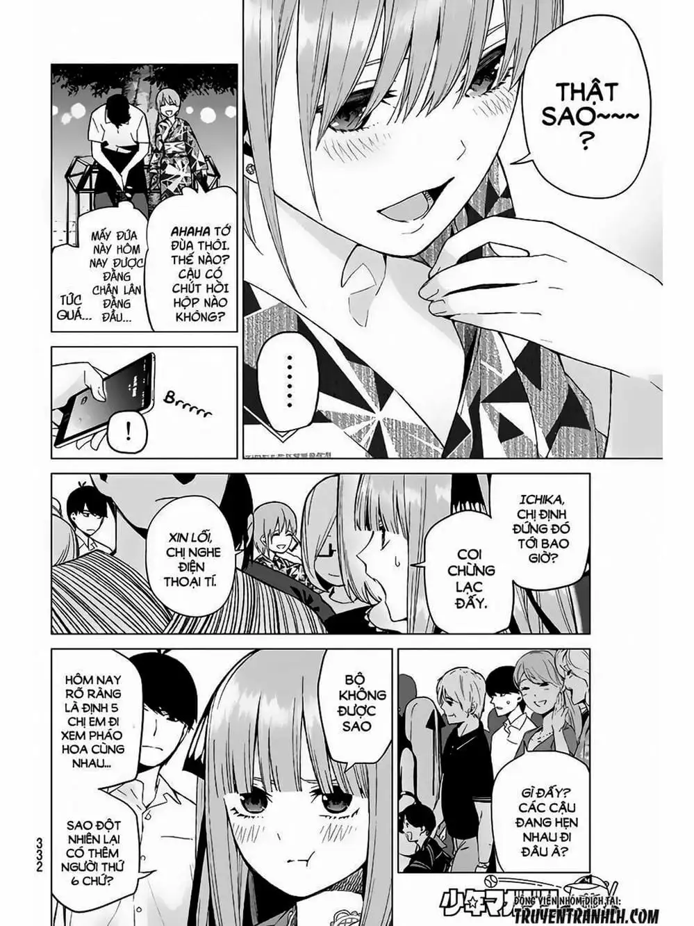 Truyện Tranh Nhà Có 5 Nàng Dâu - Gotoubun No Hanayome trang 6