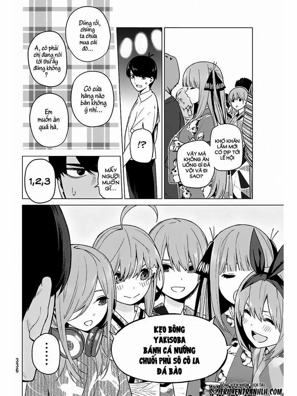 Truyện Tranh Nhà Có 5 Nàng Dâu - Gotoubun No Hanayome trang 6