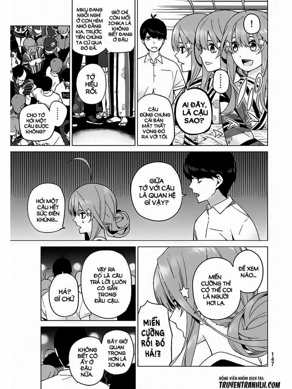 Truyện Tranh Nhà Có 5 Nàng Dâu - Gotoubun No Hanayome trang 6