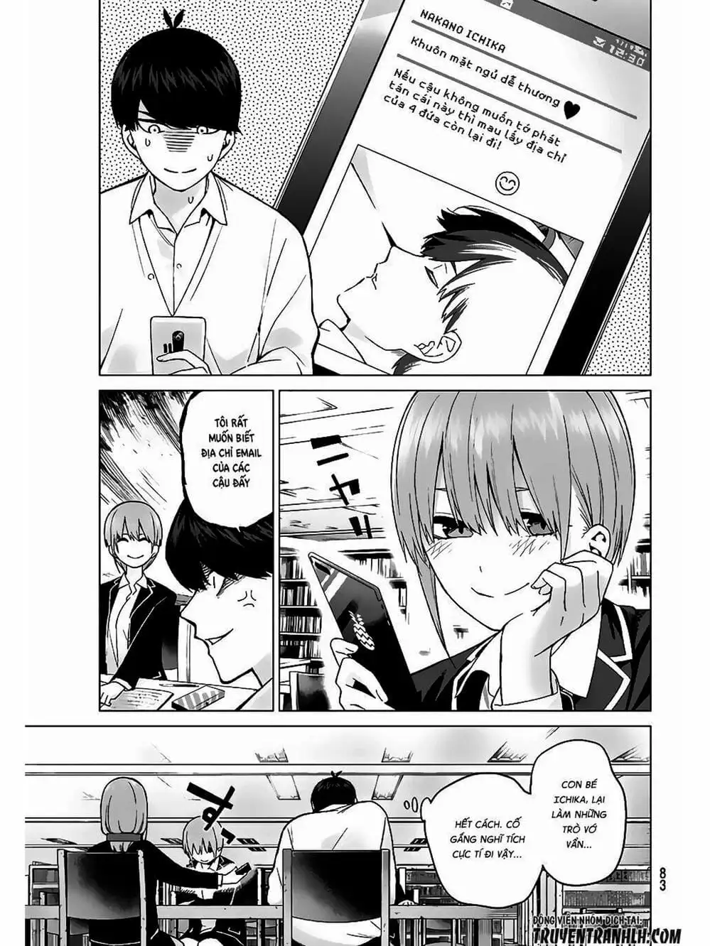 Truyện Tranh Nhà Có 5 Nàng Dâu - Gotoubun No Hanayome trang 6