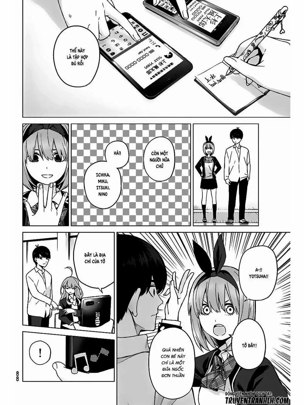 Truyện Tranh Nhà Có 5 Nàng Dâu - Gotoubun No Hanayome trang 6