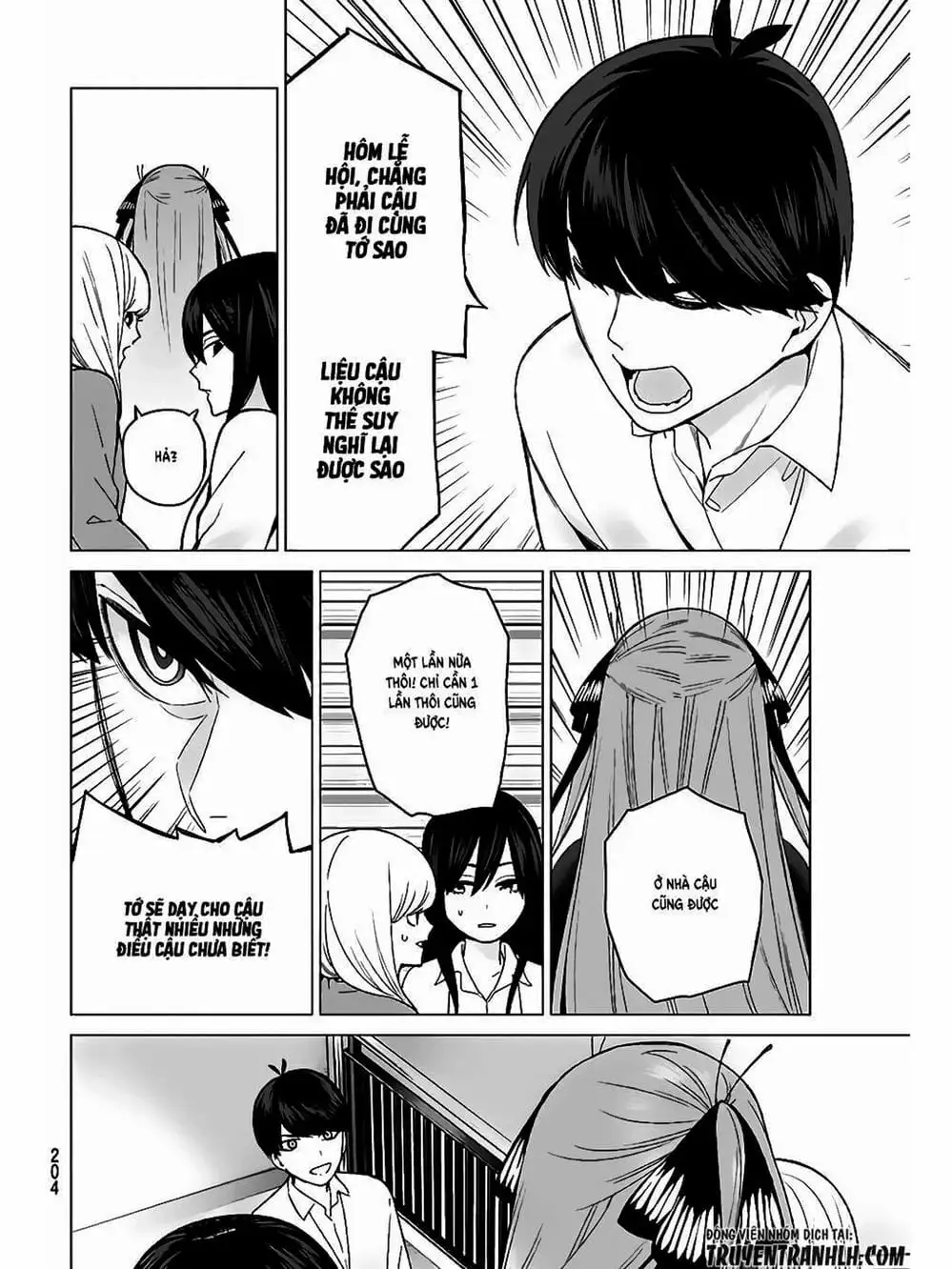 Truyện Tranh Nhà Có 5 Nàng Dâu - Gotoubun No Hanayome trang 6