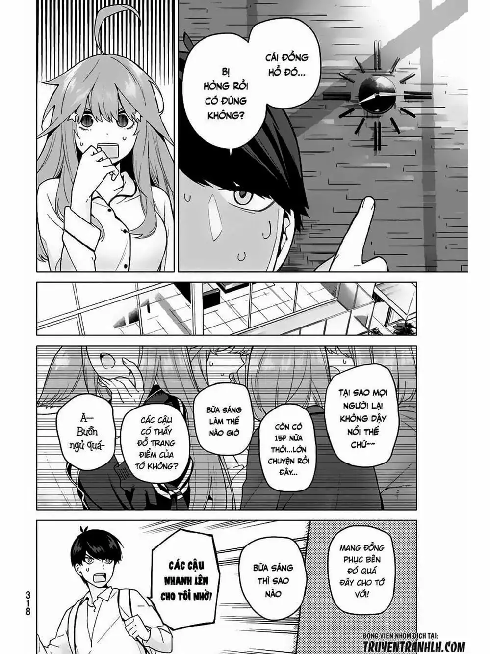 Truyện Tranh Nhà Có 5 Nàng Dâu - Gotoubun No Hanayome trang 6