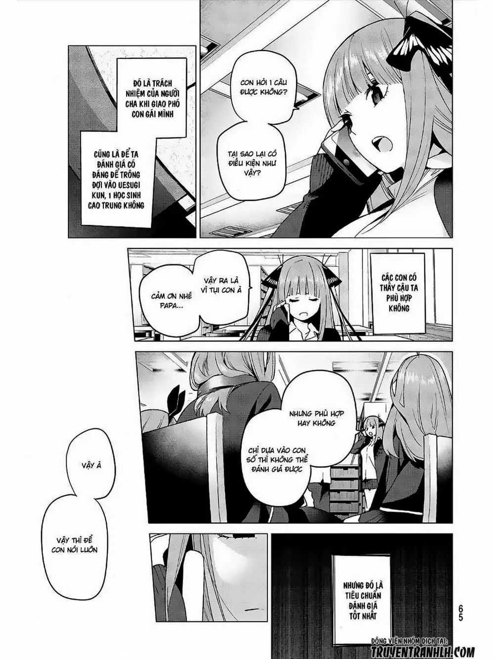 Truyện Tranh Nhà Có 5 Nàng Dâu - Gotoubun No Hanayome trang 6