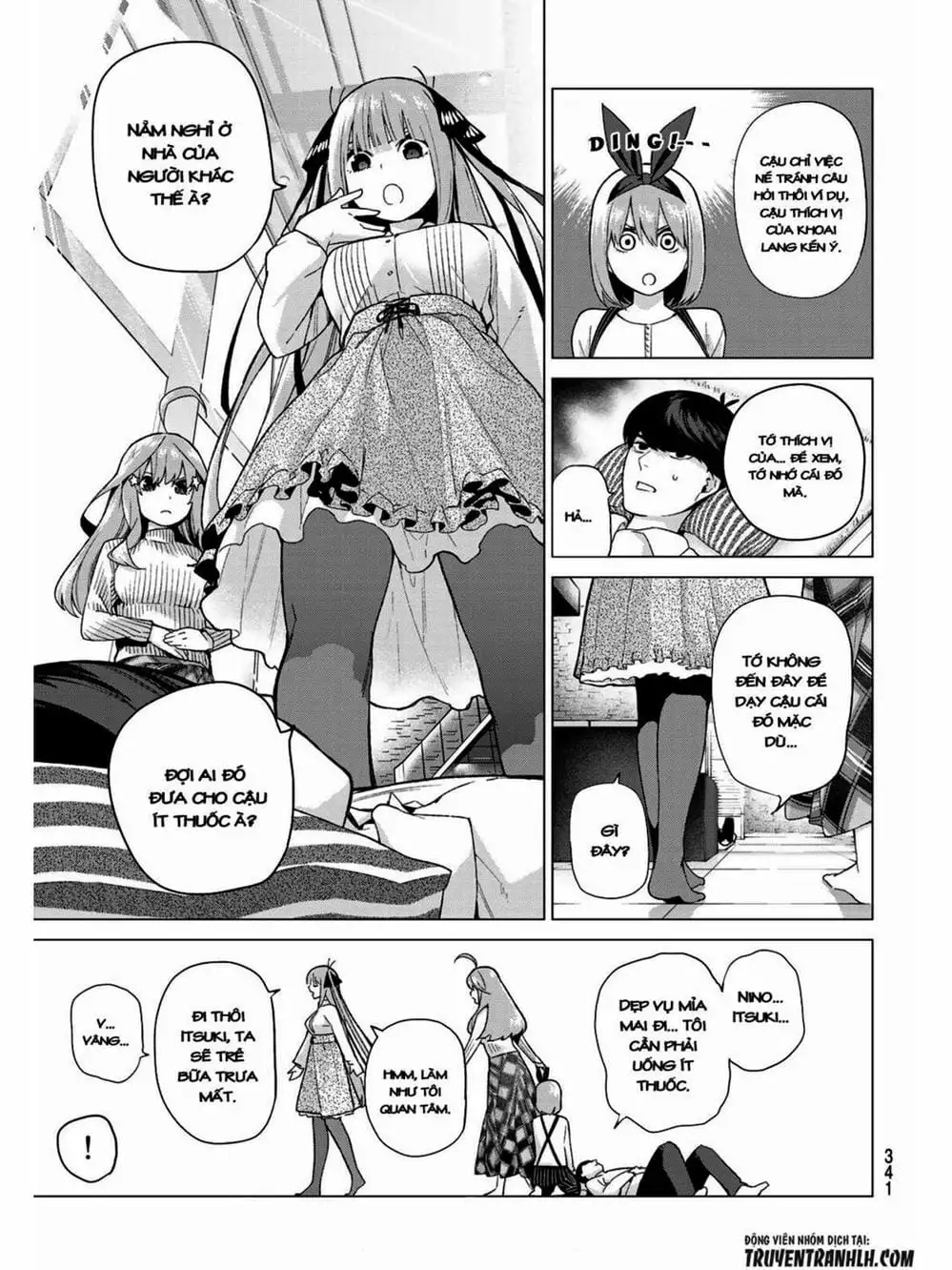 Truyện Tranh Nhà Có 5 Nàng Dâu - Gotoubun No Hanayome trang 6